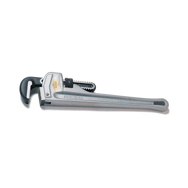 Williams Ridgid Pipe Wrench, Straight, 2 1/2 Inch Capacity, 18 Inch OAL, Aluminum R31100 - main